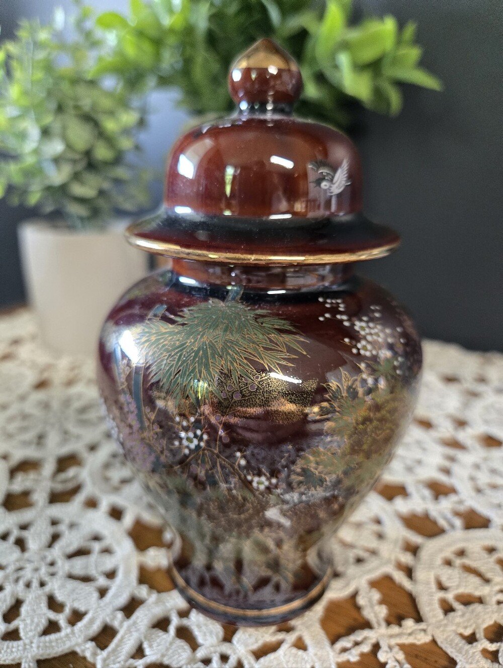 Yamaji Japanese Lidded Ginger Jar – Bird & Bamboo
